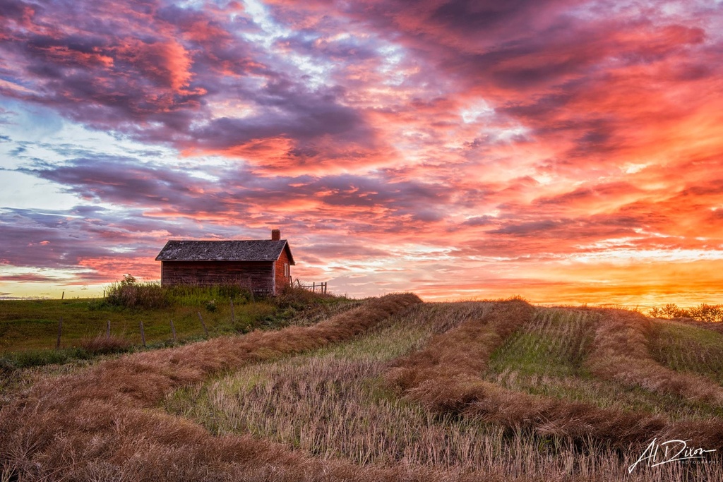 Fire in the Sky (12" x 18", 60lb. River Linen 2.0)